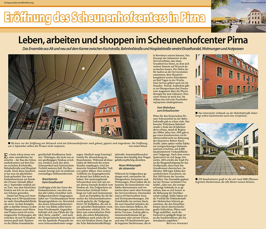 Eröffnung Scheunenhofcenter Pirna